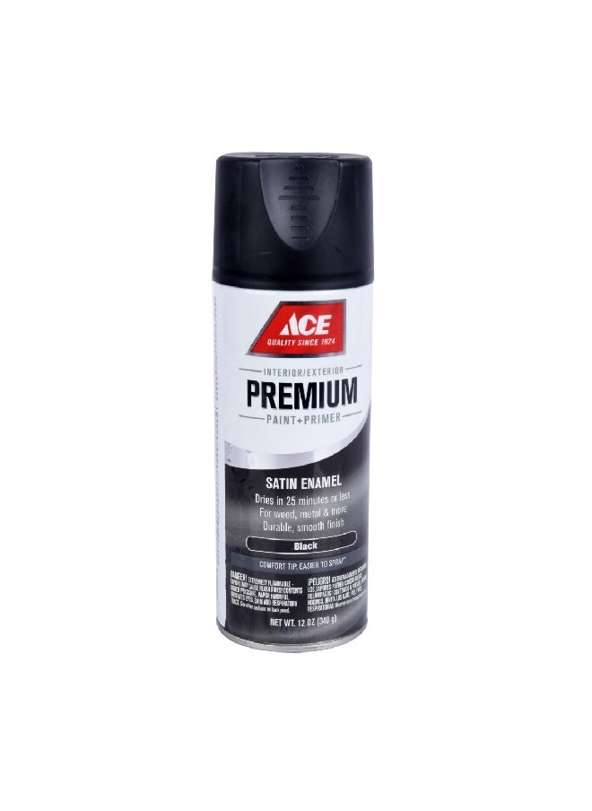 Quick Drying Premium Satin Enamel Spray Paint Black 340 g I1373695A - pzsku/Z17666C76C45A3B3E882EZ/45/_/1704898442/7add8ba8-6b7e-4359-b64a-539f9617e93c