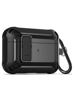 Upgraded [Secure Lock] Armor Airpod Pro Case, Fibuntun Shockproof AirPods Pro Cover Cool iPod Pro Case Designed for Apple Air Pod Wireless Pro Cases for Men Women