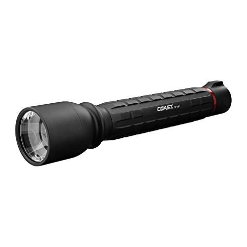 Coast XP18R 3650 Lumen USB-C Rechargeable-Dual Power LED Flashlight with Pure Beam Slide Focus and Top Grade Aluminum Build,Black, 30323 - Image 1