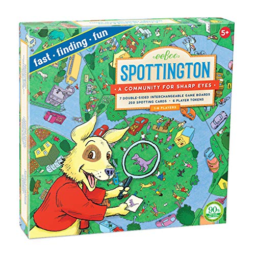 eeBoo Spottington Board Game Develops Observational Skills Focus and Speed Fast Finding and Fun for 1 to 6 Players Perfect for Ages 5 and up - Image 1