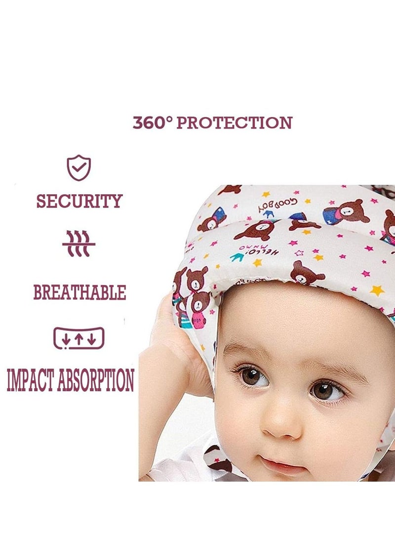 MIXDE Baby Head Protector Helmet Breathable Safety Head Guard Cushion with Adjustable Straps Protection Cap Harnesses Hat for Infant Toddlers Learn to Walk and Kid - Image 4