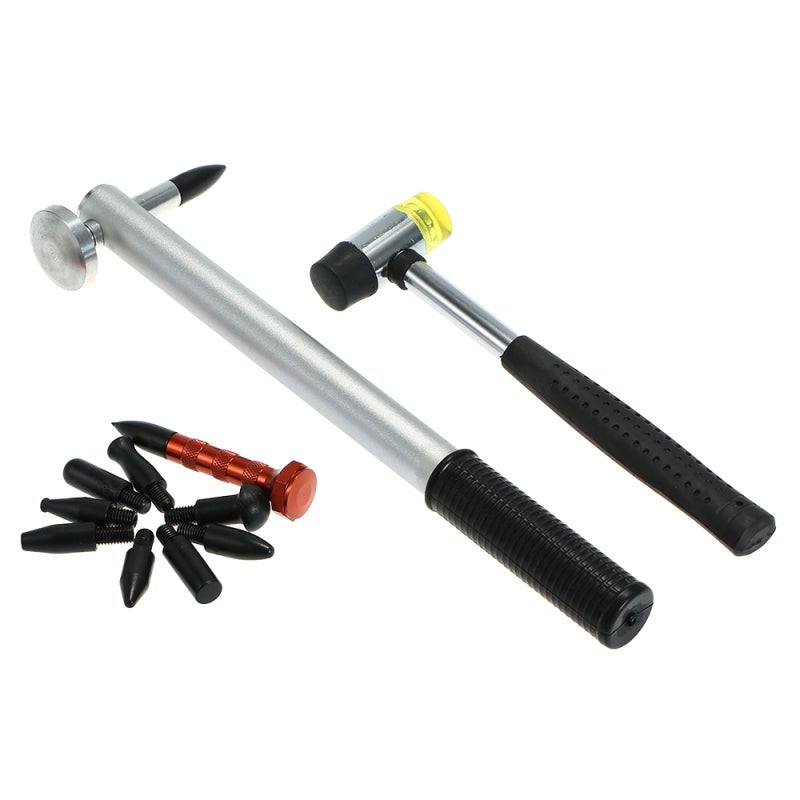 Paintless Dent Repair Tool Dent Removal Repair Hammer Tap Down Pen 9Pcs Head - Image 4