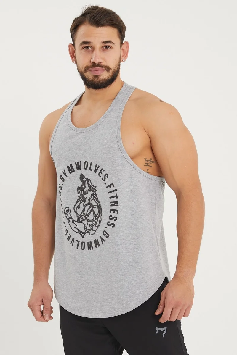 Gymwolves Men's Sports Tank | Stringer | Workout Tanktop | Wolf Series