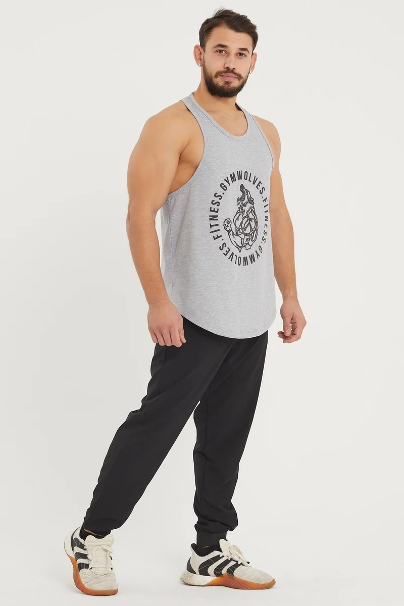 Gymwolves Men's Sports Tank | Stringer | Workout Tanktop | Wolf Series
