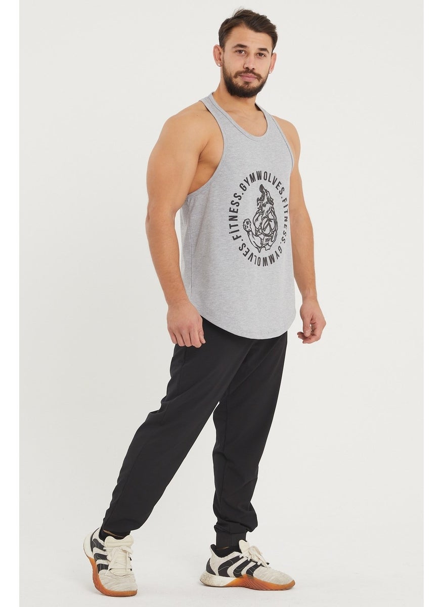 Gymwolves Men's Sports Tank | Stringer | Workout Tanktop | Wolf Series  - Image 3