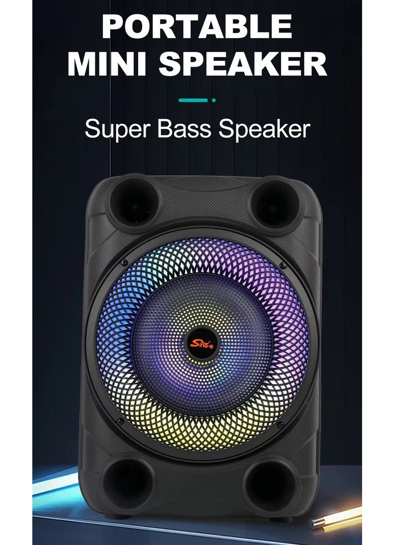 قريت نايس مكبر صوت لاسلكي يعمل بتقنية البلوتوث يحتوي على راديو FM , مدخل ذاكرة TF ,مدخل USB , مدخل ميكروفون بطارية قابلة للشحن - Image 5