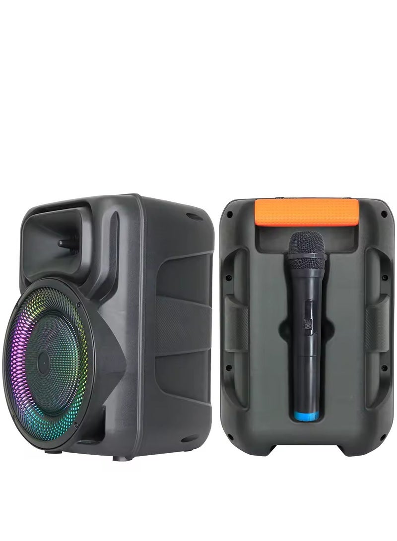 قريت نايس مكبر صوت لاسلكي يعمل بتقنية البلوتوث يحتوي على راديو FM , مدخل ذاكرة TF ,مدخل USB , مدخل ميكروفون بطارية قابلة للشحن - Image 2