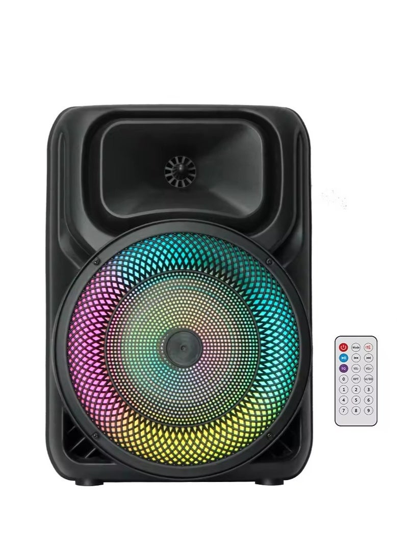 قريت نايس مكبر صوت لاسلكي يعمل بتقنية البلوتوث يحتوي على راديو FM , مدخل ذاكرة TF ,مدخل USB , مدخل ميكروفون بطارية قابلة للشحن - Image 1