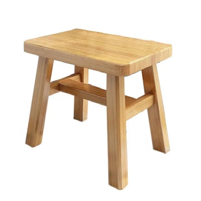 Dantawood Natural Modern Solid Wood Step Stool for Kids or Adult 30CM