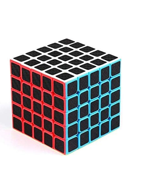 Rubiks Cube 5x5x5 Speed Cube Smooth Magic Carbon Fiber Sticker Speed Cubes Enhanced Version Black