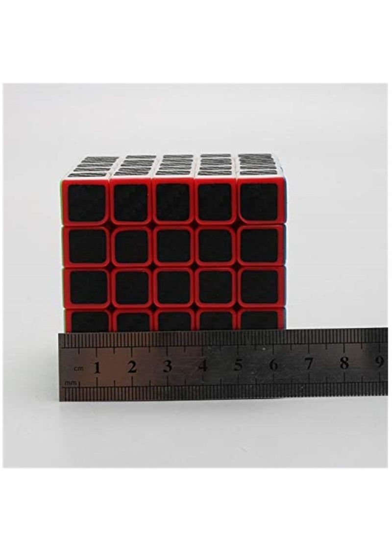 Rubiks Cube 5x5x5 Speed Cube Smooth Magic Carbon Fiber Sticker Speed Cubes Enhanced Version Black
