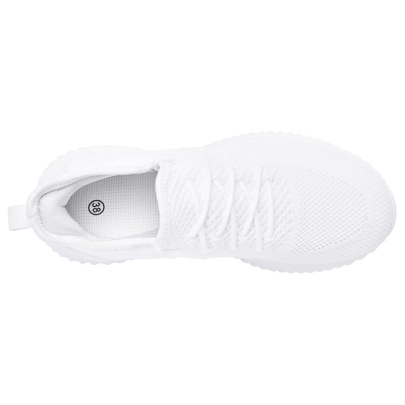 PPQ Womens Slip On Walking Shoesï¼ŒMemory Foam Lightweight Comfort Casual Workout Shoes,Yoga Or Tennis Or Running Sneakers White 7.5 - Image 4