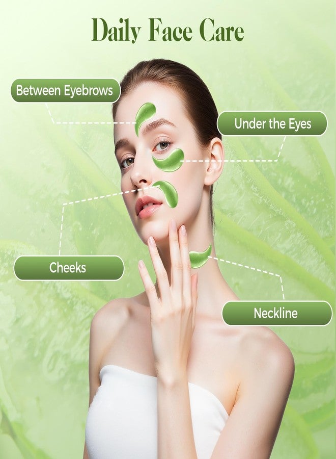 Nexkayee Aloe Vera Under Eye Patches for Dark Circles, Puffiness Relief, Hydrating Hydrogel Mask, Moisturizing Gel Pads for Bags and Tired Skin - Image 5