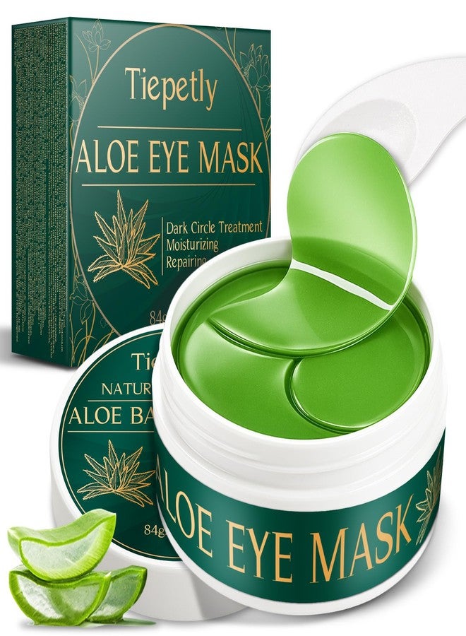 Nexkayee Aloe Vera Under Eye Patches for Dark Circles, Puffiness Relief, Hydrating Hydrogel Mask, Moisturizing Gel Pads for Bags and Tired Skin - Image 1