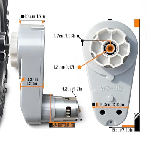 JRRXM 24 Volt RS775 HighSpeed Motor Gearbox for Power Wheels Motor Upgrade18V24V High Torque Fast 775 DC Motors for Kids Ride on Car Electric Vehicles Replacement Parts - Image 5