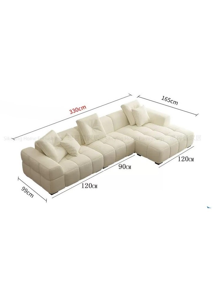 Ripple FURNITURE Exclusive Bonita Home Decoration Lamb Fleece Sofa Set With Free Installation (Three-Seat 270Cm)  - Image 3