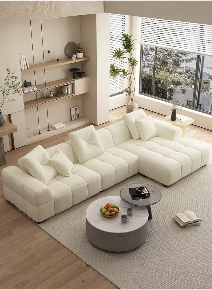 Ripple FURNITURE Exclusive Bonita Home Decoration Lamb Fleece Sofa Set With Free Installation (Three-Seat 270Cm)  - Image 1