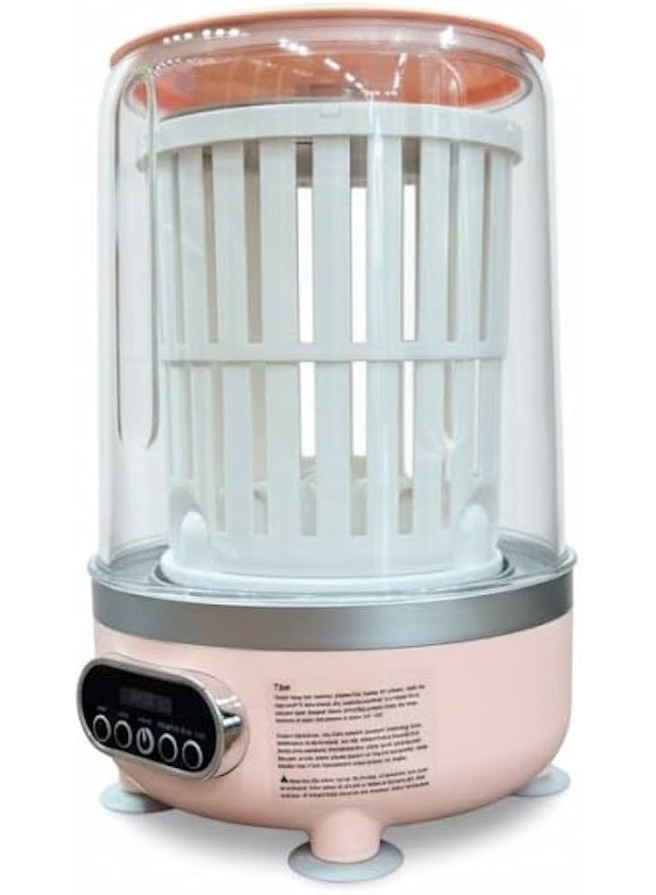 غسالة صغيرة محمولة 3 في 1 3 لتر مع شاشة ونابض غسيل ياكي اليد وتصريف سفلي مخفي لملابس الأطفال والملابس الداخلية والجوارب – أجهزة متعددة – حجم كومباكت 170×168×260 مم - Image 2