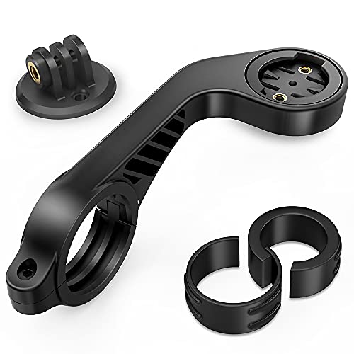 TUSITA حامل تيوسيتا الأمامي متوافق مع جهاز Garmin Edge GPS لركوب الدراجات، XOSS G/G+، iGPSPORT - مقود الدراجة 25.4 مم 31.8 مم - Image 1