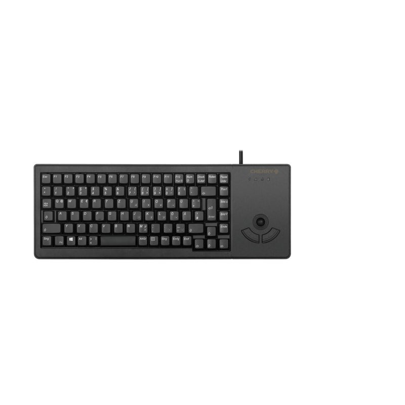 CHERRY G84 UltraSlim Keyboard w/Integrated Trackball, Black (G84-5400LUMEU-2) - Image 5