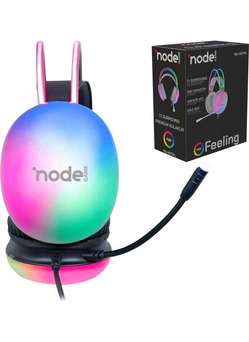 NodeGame ND-HS71FLBW 7.1 Headset