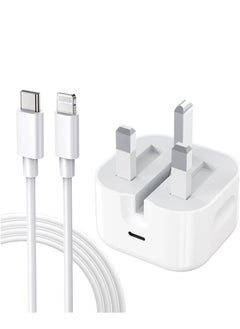 20W USB C Fast Wall Charger with USB C to Lightning Cable Compatible with iPhone 14/14 Pro/14 Pro Max/13/12/SE2020/11/XR/XS Max/X/iPad