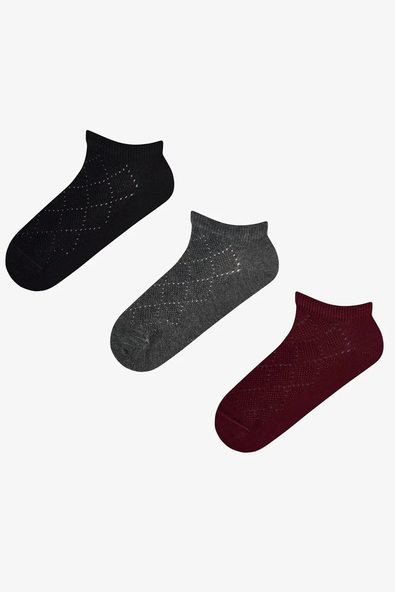 Penti PENTI Diamond Jacquard Cotton Pair Ankle Socks