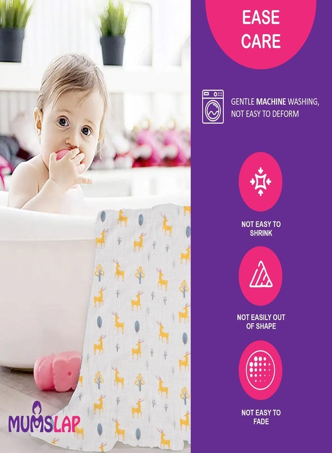 MumsLap Muslin Baby Wraps for Newborns & Toddlers with Cute Prints, Cotton Muslin Swaddles for Girls & Boys, Eco-Friendly, Blanket Baby Wrap, Baby Essentials (Giraffe) - Image 5