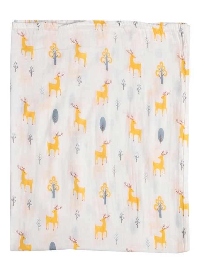 MumsLap Muslin Baby Wraps for Newborns & Toddlers with Cute Prints, Cotton Muslin Swaddles for Girls & Boys, Eco-Friendly, Blanket Baby Wrap, Baby Essentials (Giraffe) - Image 1