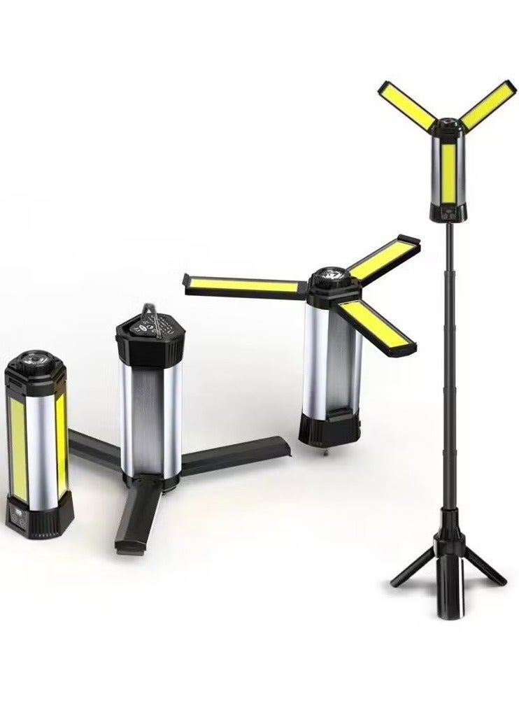 GENNEXT Super Bright Rechargeable Work Light For Camping With 3 Cob - Image 1