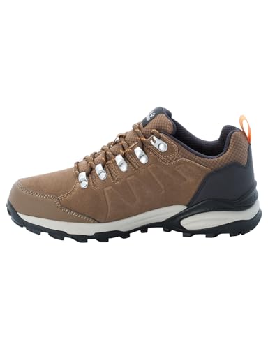 Jack Wolfskin Women's Refugio Texapore Low W Hiking Shoe, Brown/Apricot, 8 - Image 4