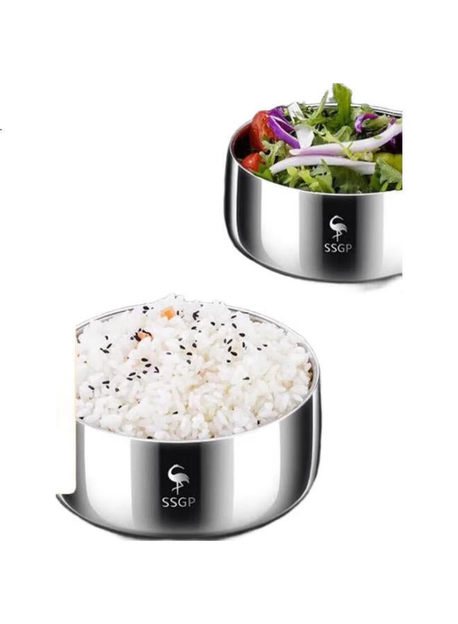 SSGP San Si Steel Rice Bowl, Household Food-grade 316 Stainless Steel Bowl, Adult Ulated Anti-scalding Durable Bowl, Soup Bowl, No. 1 Member Store - Image 2