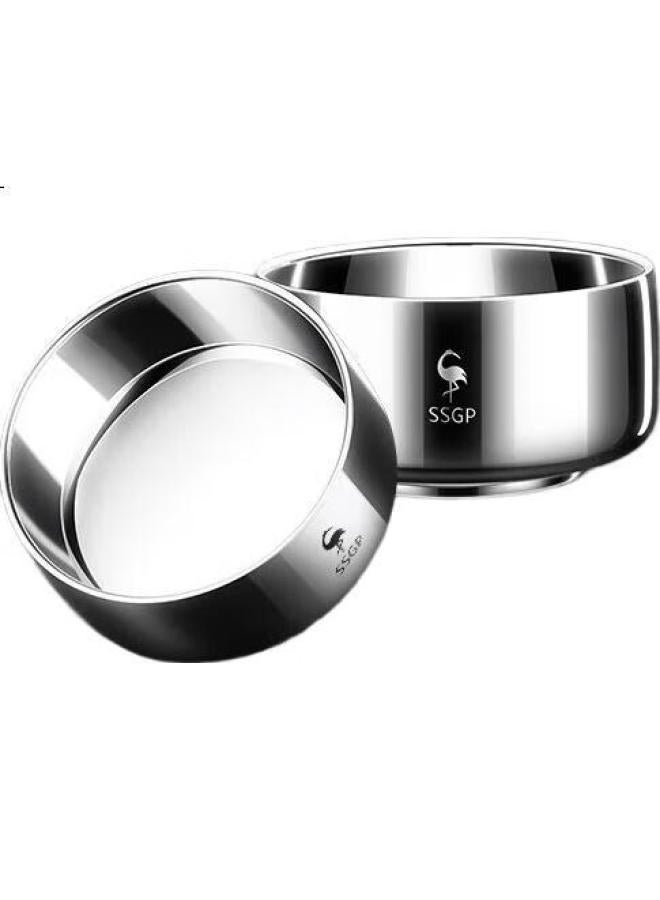 SSGP San Si Steel Rice Bowl, Household Food-grade 316 Stainless Steel Bowl, Adult Ulated Anti-scalding Durable Bowl, Soup Bowl, No. 1 Member Store - Image 3