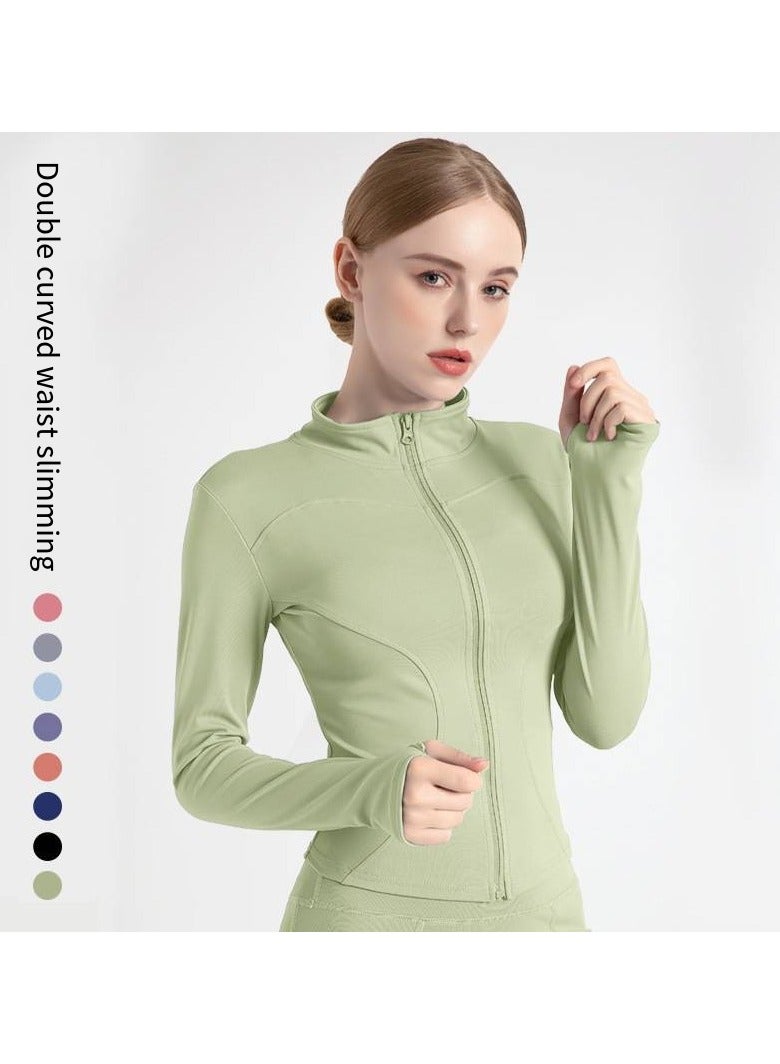 general Quick-Dry Slim Fit Yoga Jacket – Women's Breathable Workout Top for Running & Gym，Yoga Jacket - Image 1
