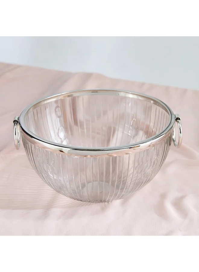 Home Box Oriental Glass Bowl with Handles 26 x 13.5 x 26 cm