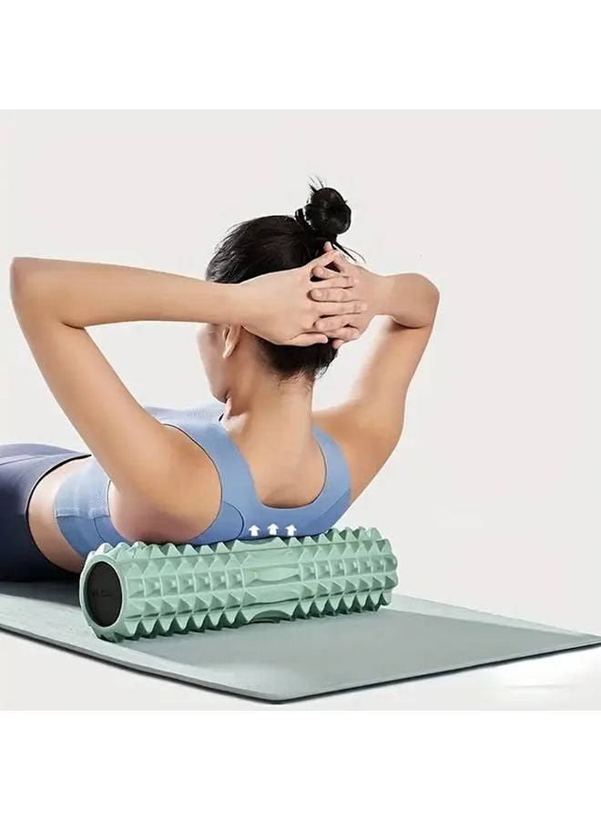 أسطوانة التدليك الزرقاء الصغيرة من الإسفنج لليوجا والبيلاتس والتدريب في الصالة الرياضية - Image 2