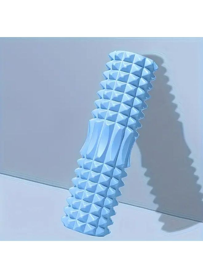 أسطوانة التدليك الزرقاء الصغيرة من الإسفنج لليوجا والبيلاتس والتدريب في الصالة الرياضية - Image 4