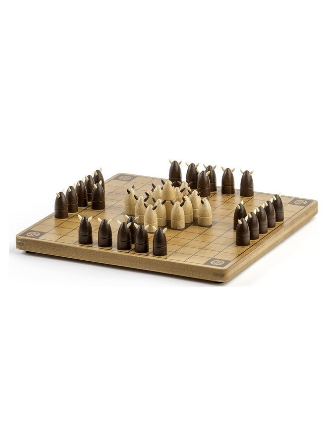 marbles Hnefatafl, Two Player Strategy Game with Wooden Game Board, for Kids and Adults - Image 3