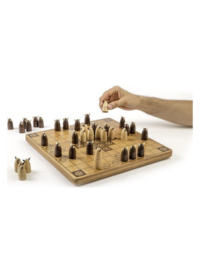 marbles Hnefatafl, Two Player Strategy Game with Wooden Game Board, for Kids and Adults - Image 4