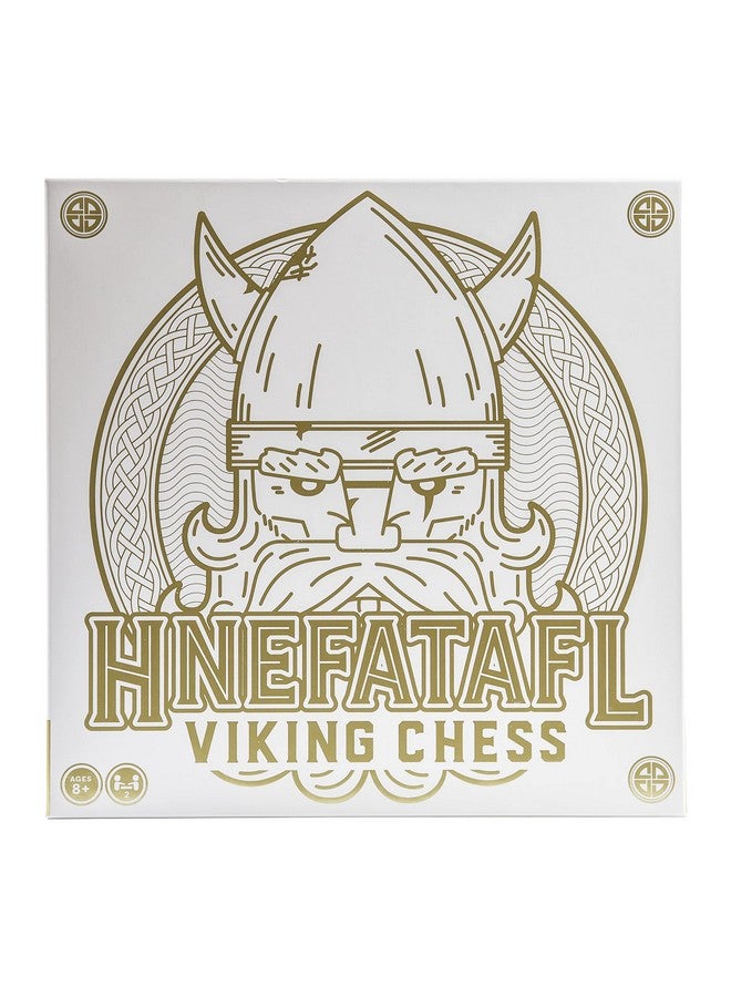 marbles Hnefatafl, Two Player Strategy Game with Wooden Game Board, for Kids and Adults - Image 1