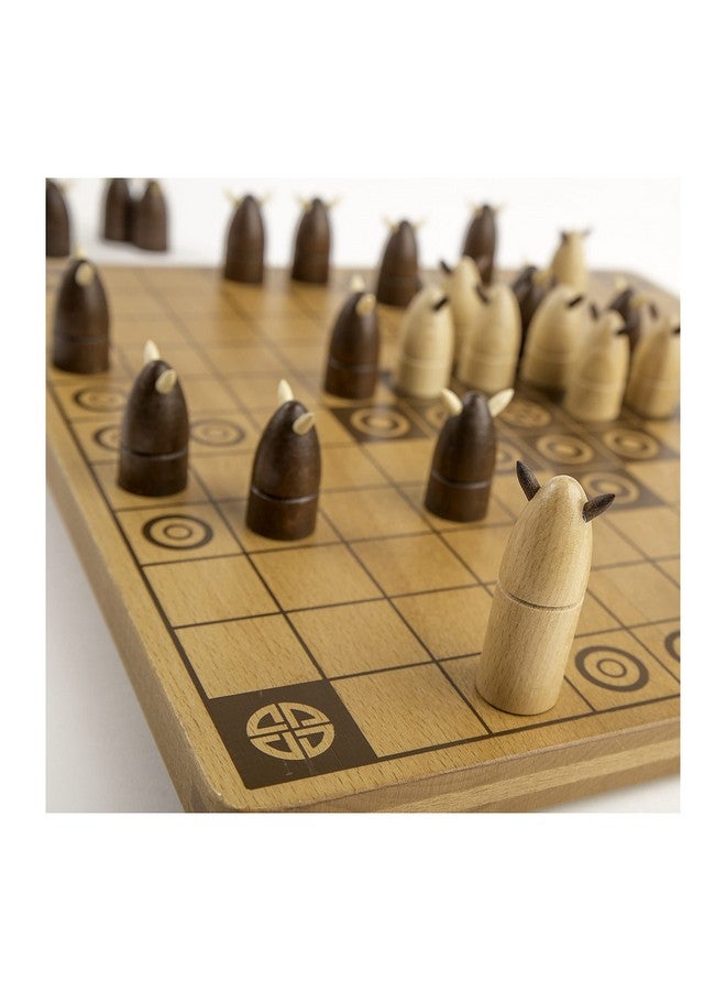 marbles Hnefatafl, Two Player Strategy Game with Wooden Game Board, for Kids and Adults - Image 5