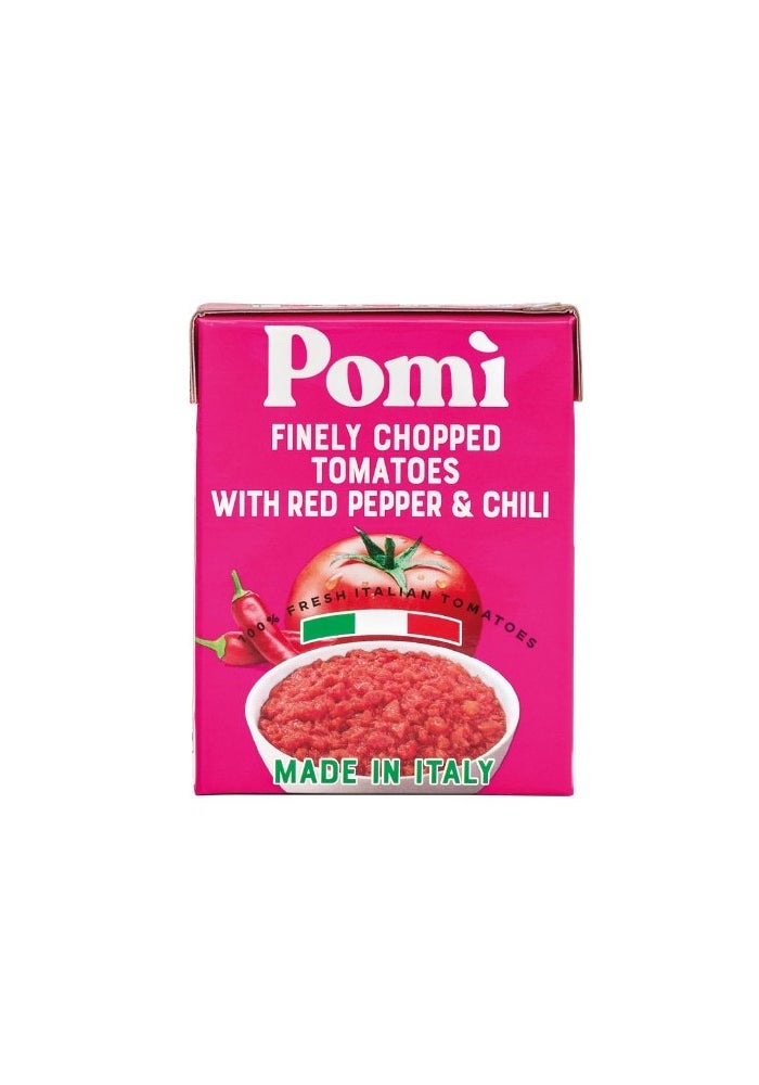 Chopped Tomatoes, With Pepper & Chili - 390g, Italy