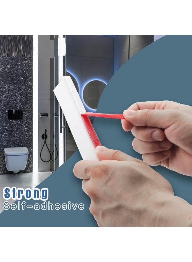 Poaker Silicone Floor Water Barrier Waterproof Self-Adhesive Bathroom Floor Seal Shower Dam Prevents Overflow Of Water Sink Edging Seal Strip Wet And Dry Separation 5 Meter  - Image 4
