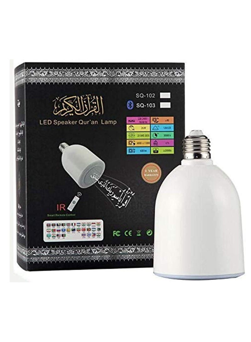 بيتشو مكبر صوت على شكل مصباح LED للقرآن SQ 102 باللون الأبيض - Image 1