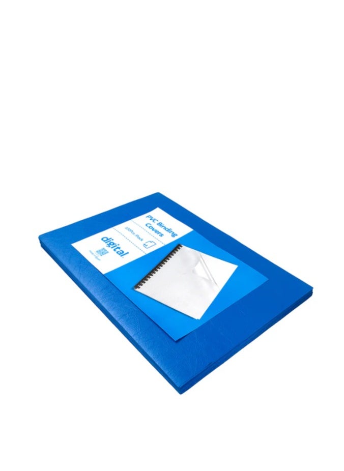 Digital Digital A4 PVC Binding Covers, 100 Pack (Transparent) 