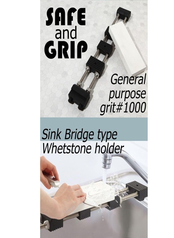 Someie Shapton Medium Whetstone #1000 Orange K0702 & Someie Whetstone Holder Set - Image 3