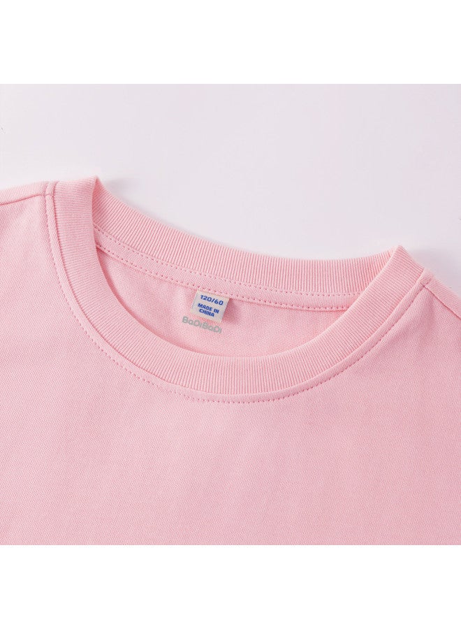 Badibadi Girls' Short Sleeve T-shirt 2025 Summer Cotton Top, Big Kids Sportswear, Children's Summer Clothing - Image 4