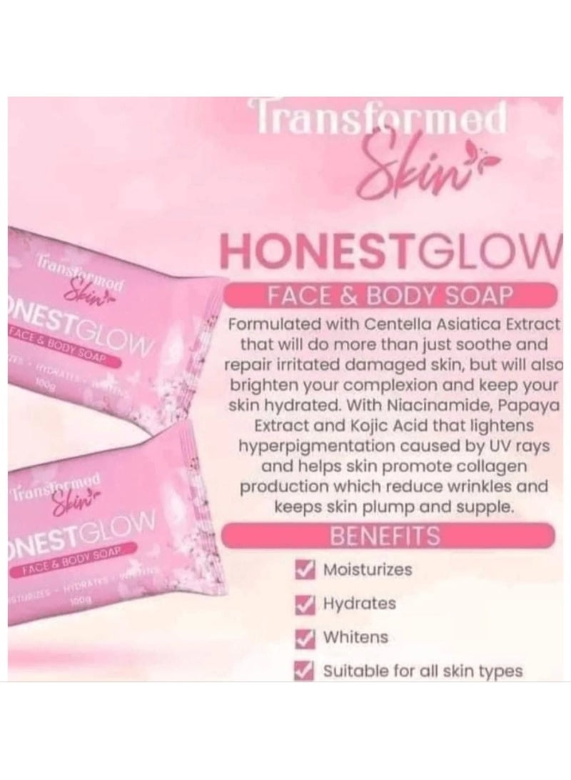 الجلد المتحول صابون إونست جلو الوجه والجسم - Image 4