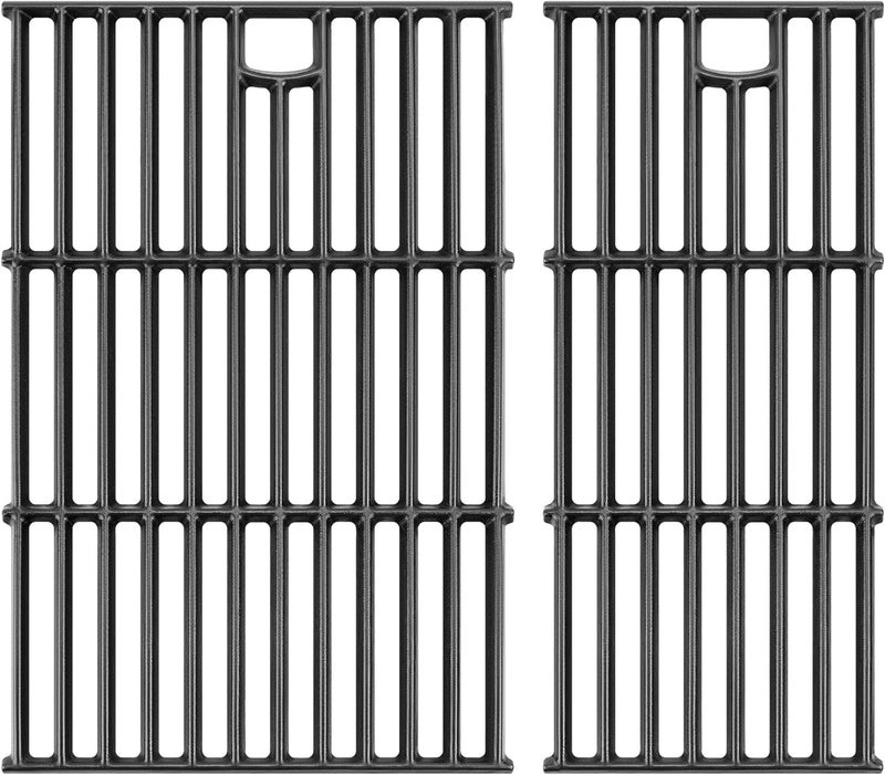 GGC Cast Iron Grill Grates for Charbroil 463660421, 17" Replacement Parts for Charbroil 463660021 463655621 463630021 463630422 G426-0004-W1 G426-0005-W1, 2PCS Cooking Grids for Char-Broil - Image 1