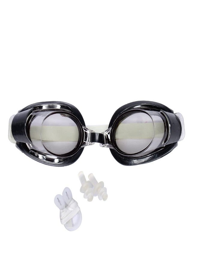 FULLY Swimming Goggles with Ear Plugs and Nose Clips for Kids and Adults (Pack of 1) - Image 1
